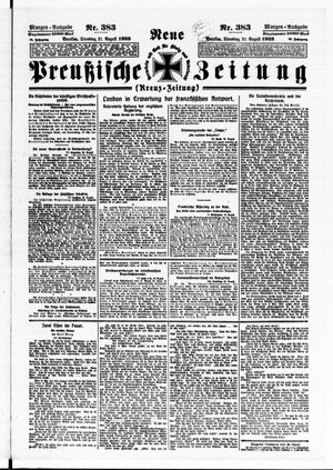 Neue preußische Zeitung vom 21.08.1923