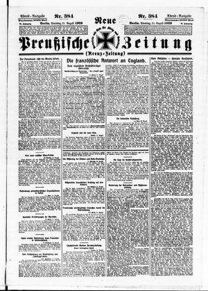 Neue preußische Zeitung vom 21.08.1923