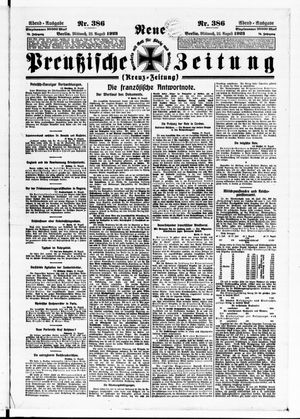 Neue preußische Zeitung vom 22.08.1923