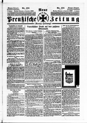 Neue preußische Zeitung vom 12.09.1923
