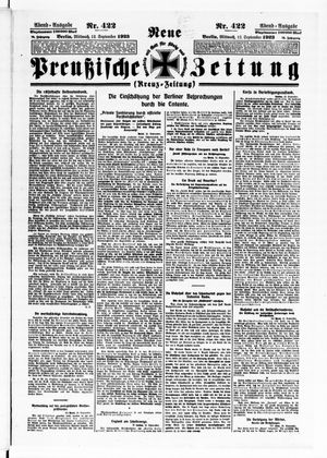 Neue preußische Zeitung vom 12.09.1923