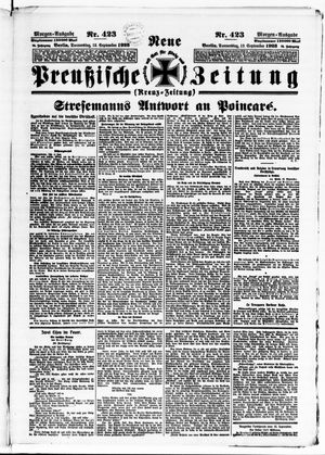 Neue preußische Zeitung vom 13.09.1923