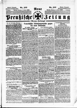 Neue preußische Zeitung vom 17.10.1923