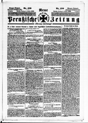 Neue preußische Zeitung vom 21.10.1923