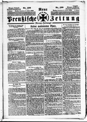 Neue preußische Zeitung vom 27.10.1923