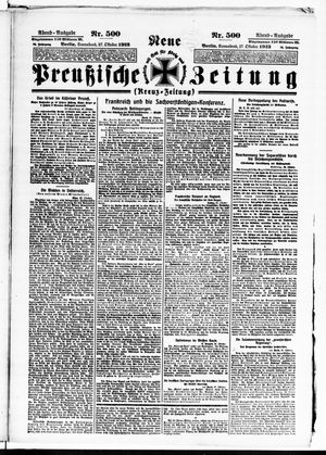 Neue preußische Zeitung vom 27.10.1923
