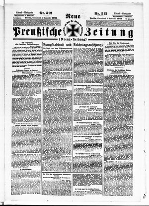 Neue preußische Zeitung vom 03.11.1923