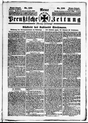 Neue preußische Zeitung vom 24.11.1923