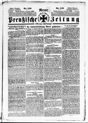 Neue preußische Zeitung vom 27.11.1923
