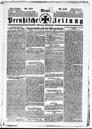 Neue preußische Zeitung vom 28.11.1923