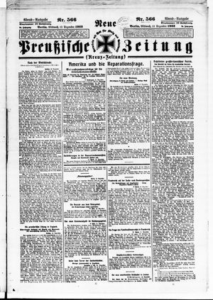Neue preußische Zeitung vom 12.12.1923