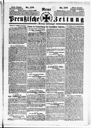 Neue preußische Zeitung vom 14.12.1923