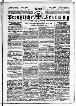 Neue preußische Zeitung vom 22.12.1923