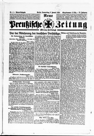 Neue preußische Zeitung vom 03.01.1924
