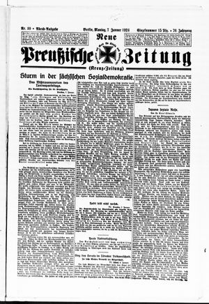 Neue preußische Zeitung vom 07.01.1924