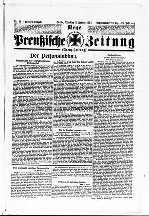 Neue preußische Zeitung vom 08.01.1924