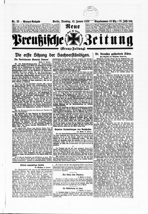 Neue preußische Zeitung vom 15.01.1924
