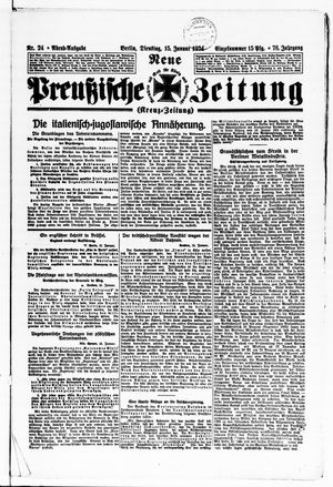 Neue preußische Zeitung vom 15.01.1924