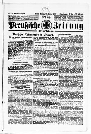 Neue preußische Zeitung vom 18.01.1924