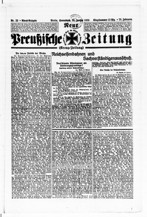 Neue preußische Zeitung vom 19.01.1924