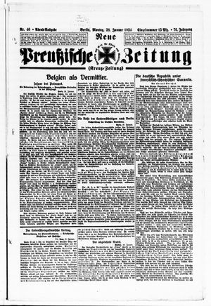 Neue preußische Zeitung vom 28.01.1924