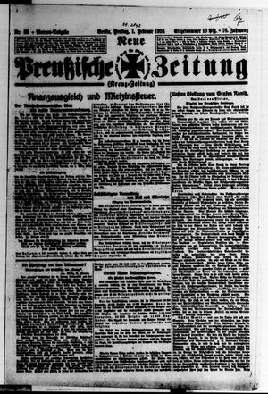 Neue preußische Zeitung vom 01.02.1924