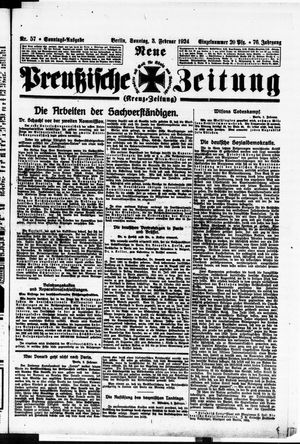 Neue preußische Zeitung on Feb 3, 1924