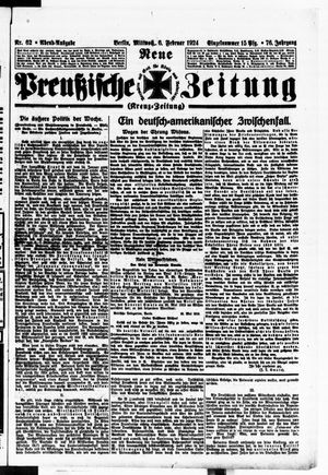 Neue preußische Zeitung vom 06.02.1924