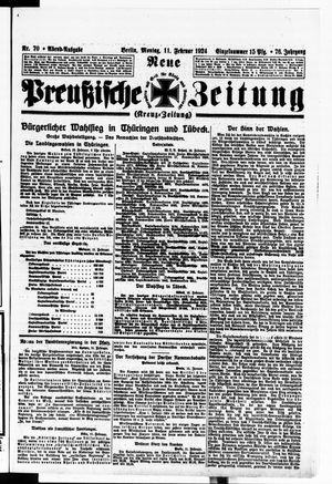 Neue preußische Zeitung vom 11.02.1924