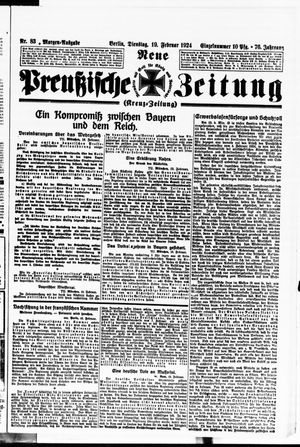 Neue preußische Zeitung vom 19.02.1924