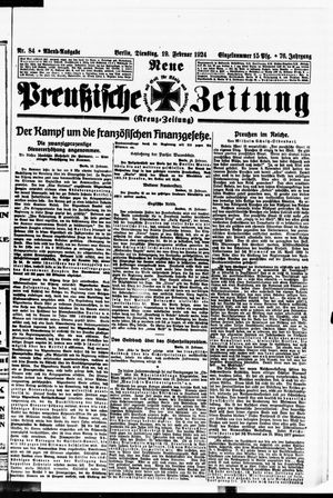 Neue preußische Zeitung vom 19.02.1924