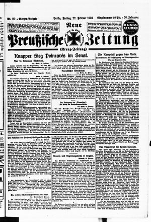 Neue preußische Zeitung vom 22.02.1924