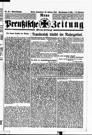 Neue preußische Zeitung vom 23.02.1924