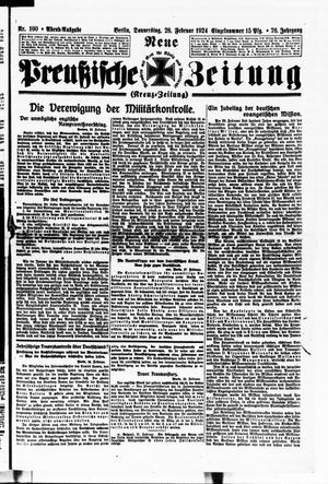 Neue preußische Zeitung vom 28.02.1924