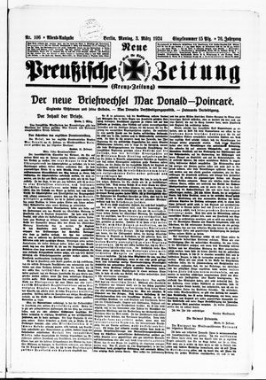 Neue preußische Zeitung vom 03.03.1924