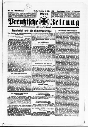Neue preußische Zeitung vom 04.03.1924