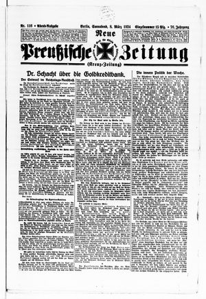 Neue preußische Zeitung vom 08.03.1924