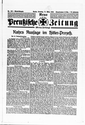 Neue preußische Zeitung vom 11.03.1924