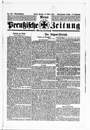 Neue preußische Zeitung vom 14.03.1924
