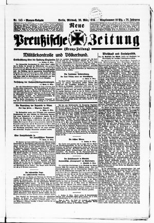 Neue preußische Zeitung vom 26.03.1924