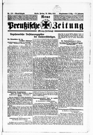 Neue preußische Zeitung vom 28.03.1924