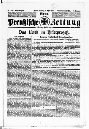 Neue preußische Zeitung vom 01.04.1924