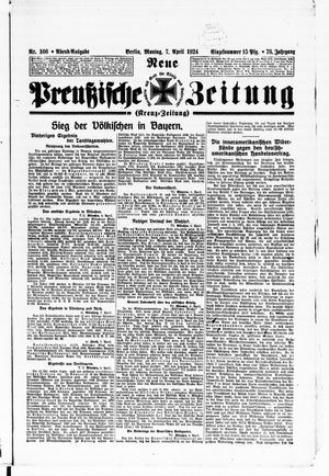 Neue preußische Zeitung vom 07.04.1924