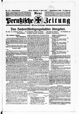 Neue preußische Zeitung vom 09.04.1924