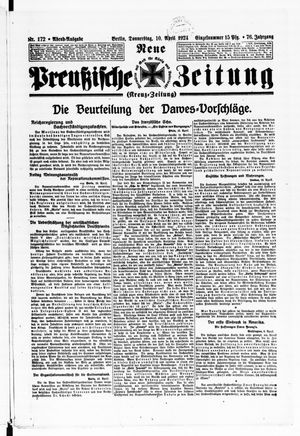 Neue preußische Zeitung vom 10.04.1924