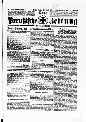 Neue preußische Zeitung vom 11.04.1924