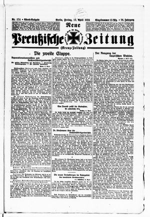 Neue preußische Zeitung vom 11.04.1924