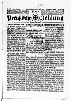 Neue preußische Zeitung vom 12.04.1924