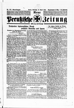 Neue preußische Zeitung vom 16.04.1924