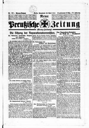 Neue preußische Zeitung vom 26.04.1924